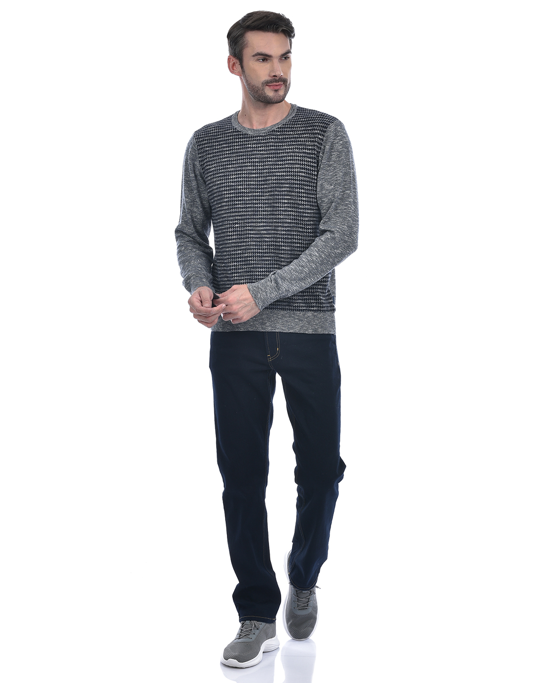 Numero Uno Men Solid Dark Blue Jeans